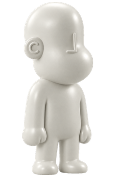 Official white Playable Character, standing still
